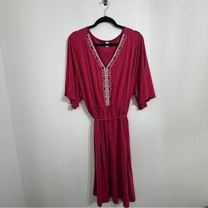 OLD NAVY ELASTIC WAIST DRESS WITH SHORT SLEEVES